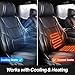 Coverland Custom Car Seat Covers Compatible with 2016-2021 Mazda CX-3 - Premium Leather Non-Slip Memory Foam Waterproof Seat Cover Custom Fit Interior Protector [Front Seat-Black]