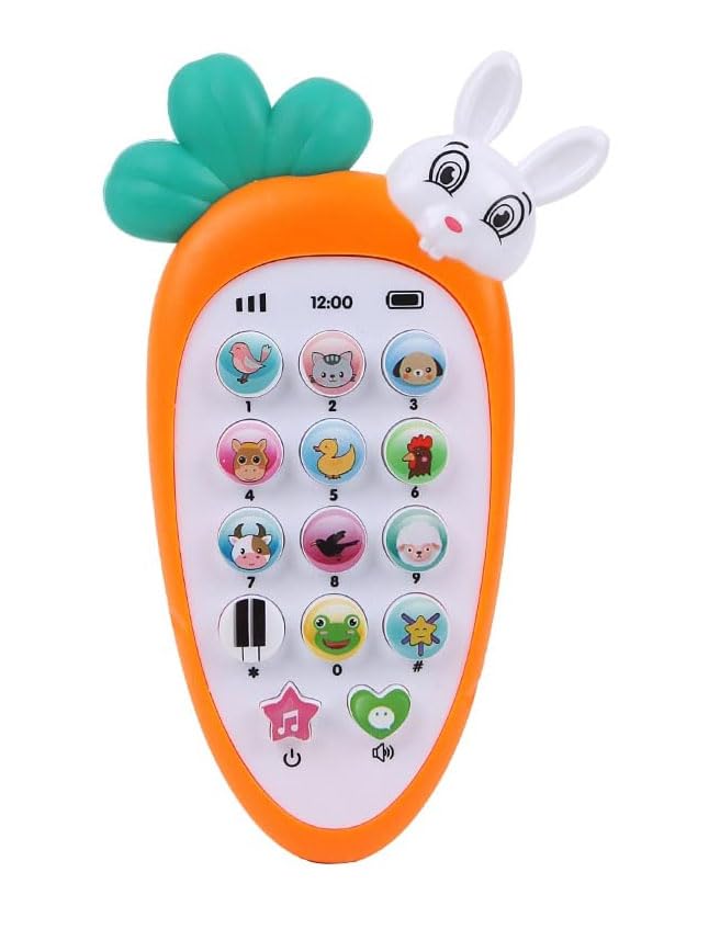 SHUDAUSHI® Educational, Learning, Musical Mobile Phone Toy, Rabbit Shape Lightning Cell Phone Toy with Ringtone, 1 to 9 Number Counting, Animal Sound| Party Favor Return Gift for Kids in Bulk (1 Pcs) (B0CSJRJTLM) Amazon Price History, Amazon Price Tracker