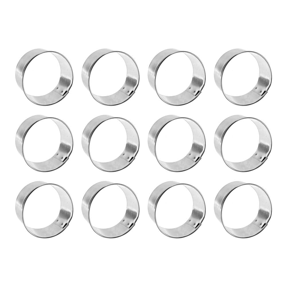 THE COOKIE CUTTER SHOP SINCE 1999 1 Dozen/12 Count Mini Circle Round 2 Inch s from – Tin Plated Steel s