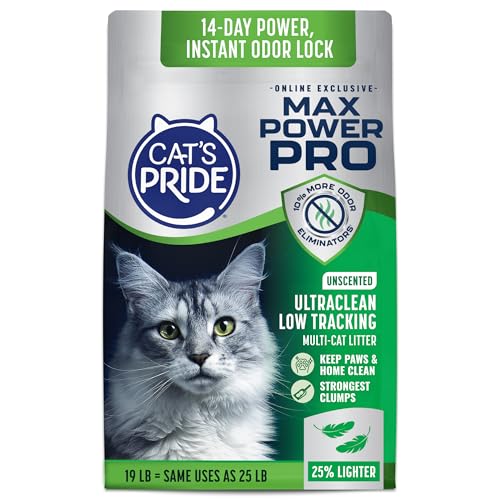 Cats Pride Max Power Pro Ultraclean Lightweight Cat Litter Low Tracking & Strongest Clumping Formula Bag