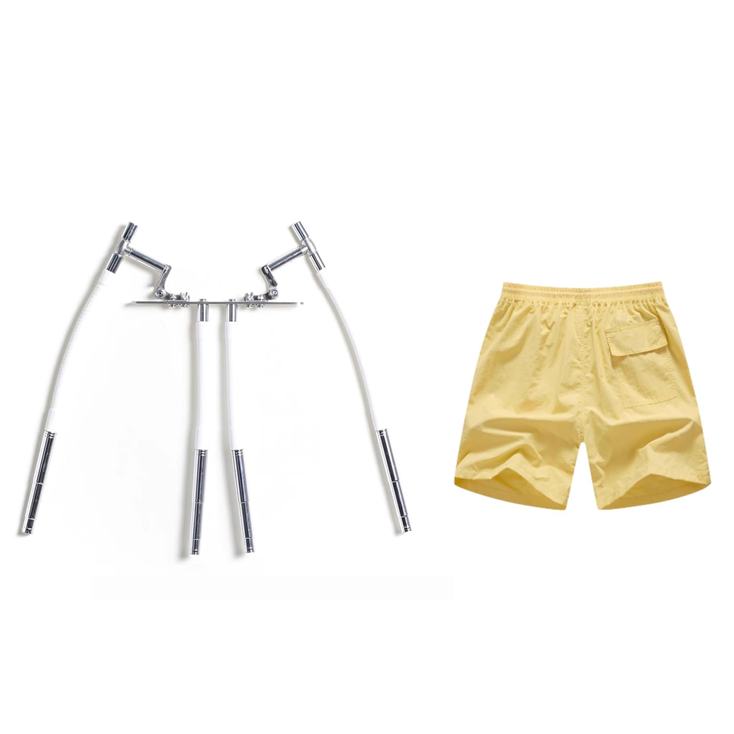 YNBSHGAA Adjustable Invisible Clothing Display Hanger with Bracket for Photography, Mannequin Dress Form Pants Hanger for Shorts,size_name-M