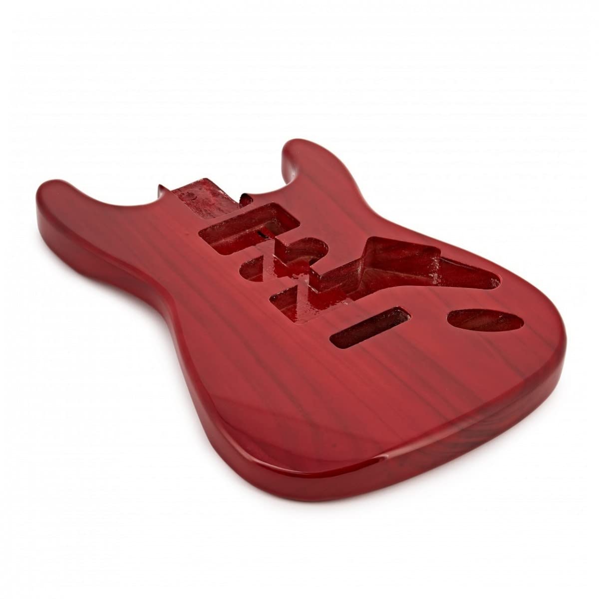 Corps de guitare électrique Red Strat Style DIY pour remplacement et réparation