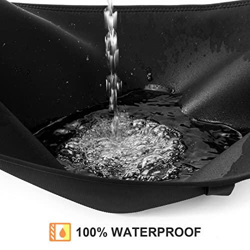 Seceles Extended Waterproof Car Seat Cover Towel With 3 Buckle Straps, Premium Universal Fit Washable Neoprene Non-Slip Backing Stain Resistant Automotive Protector(Black) #TOP4