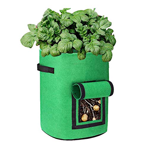 Apofly Plant Grow Bags Nonwoven Fabric Convenient Garden Strawberry Planting Bag Potato Vegetable Growing Tub