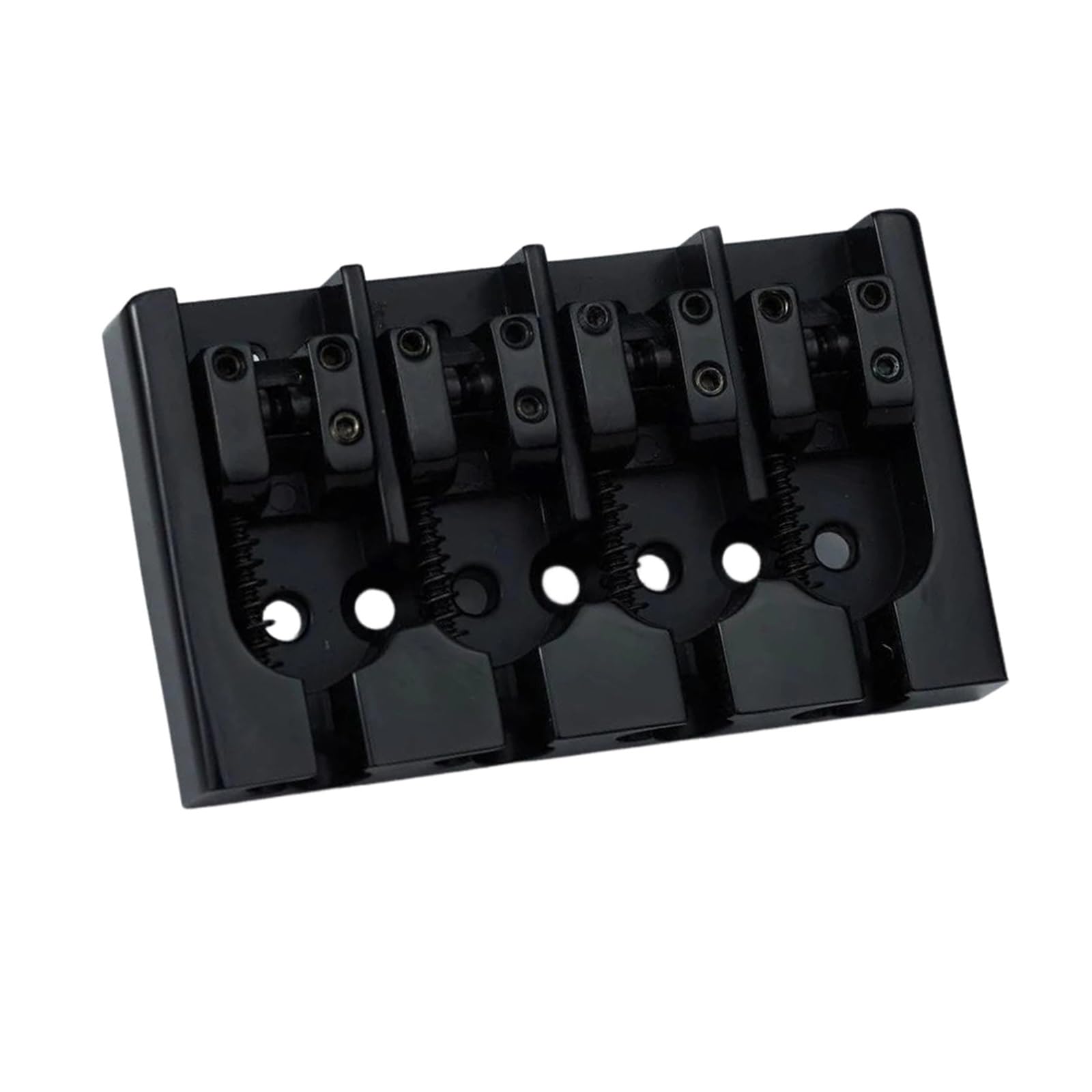 Mostek Gitarowy 4 Strunowy Regulowany Metalowy Mostek Basowy W Stylu Vintage(BK)