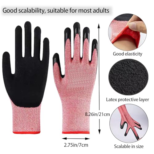 4PCS Gardening Gloves & Shears Scissor & Rose Thorn Stem Stripper Remover Tool, Flower Stem Stripper Tool for Garden & Florist supplies - Image 7