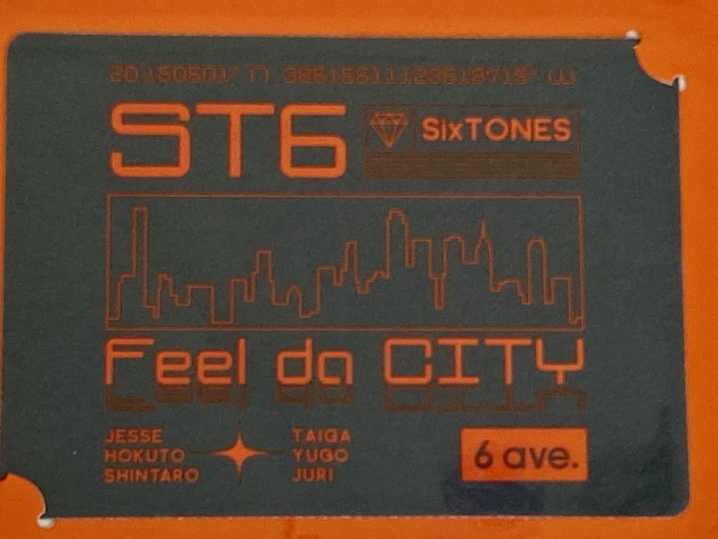 Amazon.co.jp: SixTONES【 ツアーステッカー 】 Feel da CITY 2022