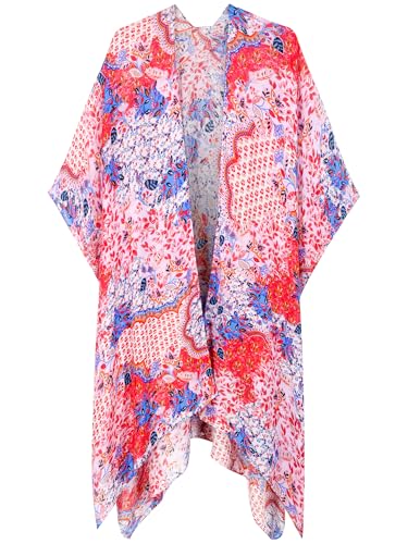 Image of Moss Rose Women Summer Bikini Kimono Bathing Suit Cover Ups for Swimwear