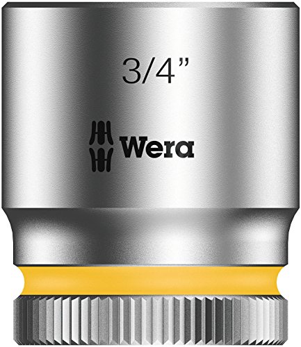 Wera 05003578001 3/4-Inch 8790 HMB Zyklop Socket with Hexagon Drive - Silver
