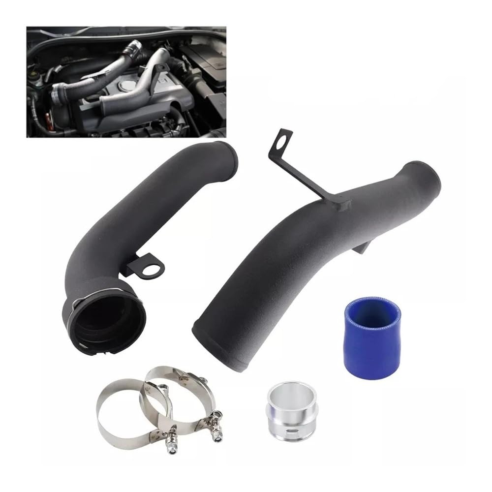 Czarny zestaw do konwersji rury wydechowej turbosprężarki do Volkswagena MK5 MK6 GTi Jett Tigua Scirocc do Audi TT MK2 2009-2013 Strony