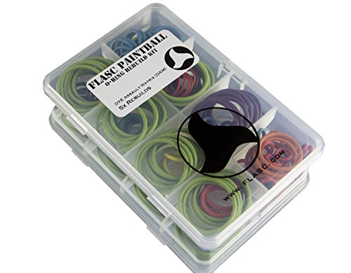 Flasc Paintball Dye Assault Matrix (Dam) 5X Color Coded Paintball o-Ring Rebuild kit