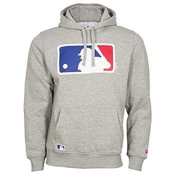 New Era MLB Logo Hooded Sweatshirt Grey Baseball : Amazon