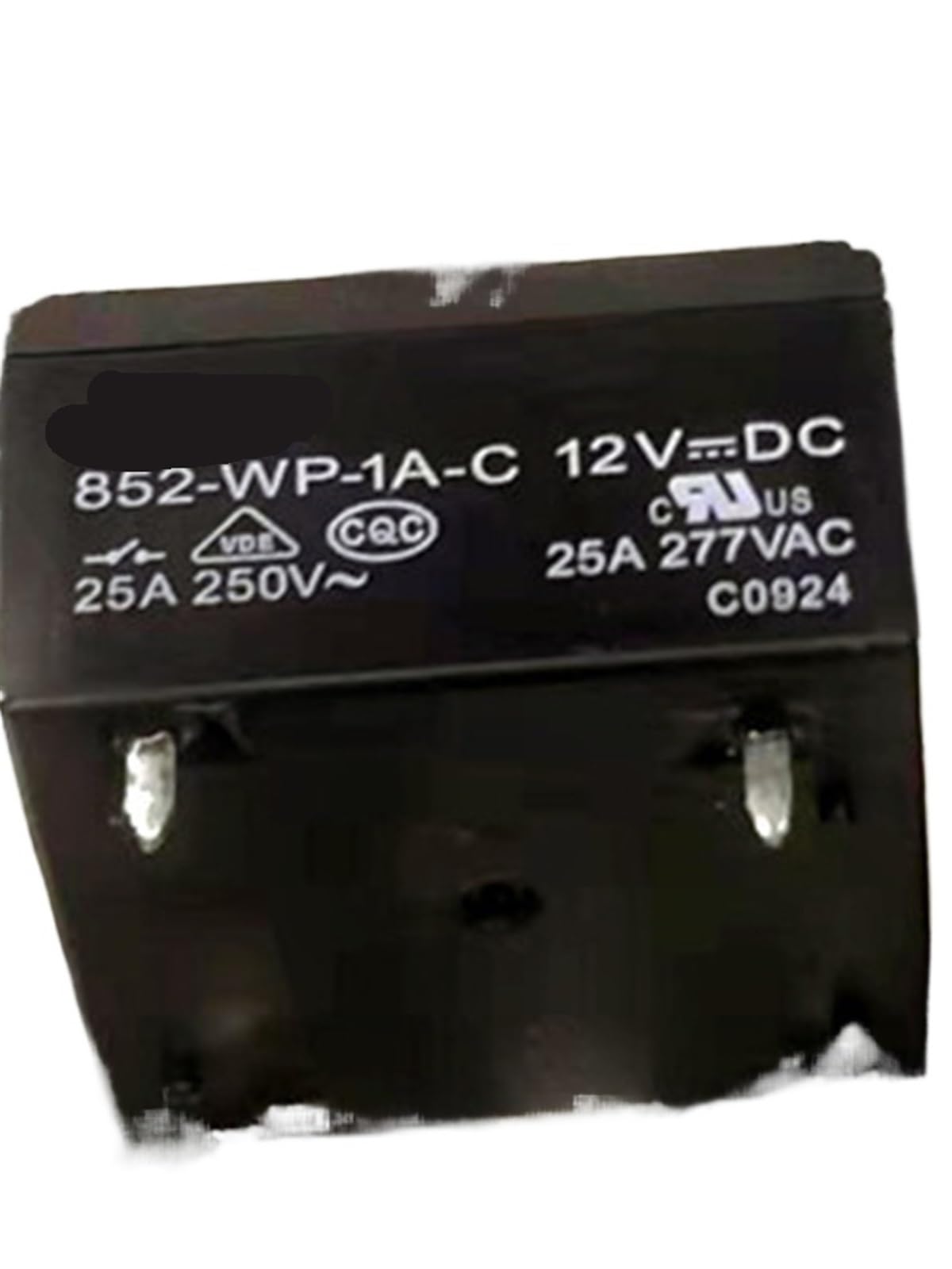 Relais 12V électromécanique 852-WP-1A-C à 4 broches pour circuit imprimé, 5 unités