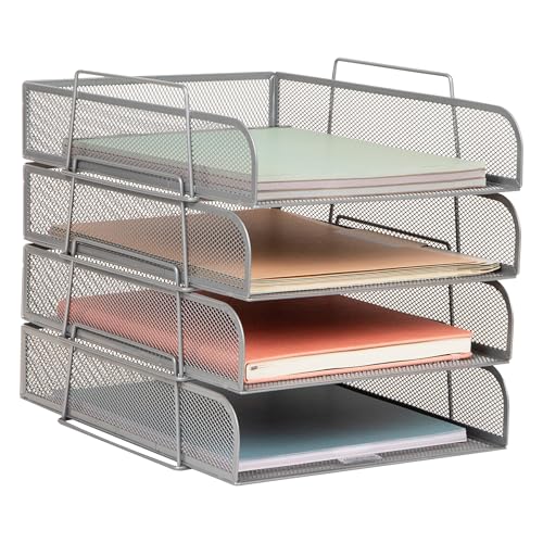 Mind Reader Stackable Paper Tray, Desktop Organizer,...