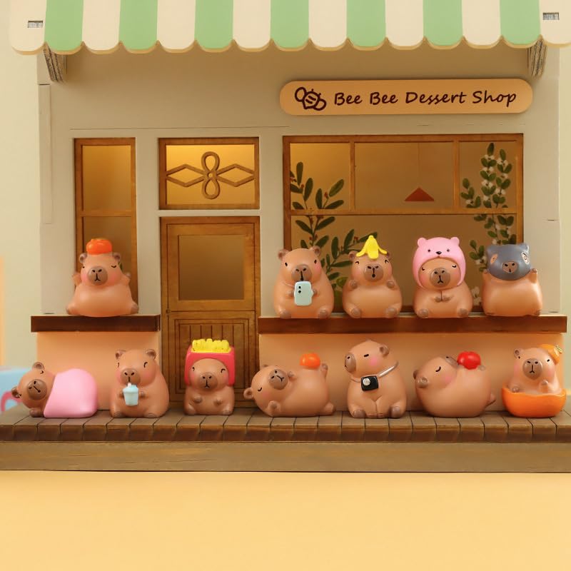 Image of Capybara Blind Box, Random Animal Collectible for Desk Display Cases, Cute Blind Box, Blind Bag with Capybara Figurine for Kid Aged 5-12
