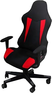 Fundas para Sillas De Juego 4 Pcs, Funda Elástica Silla Gaming, con Funda para Reposabrazos Funda Silla Gamer(No Incluye Sillas)(Red)