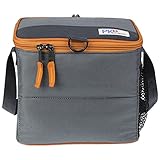 PK2 PackIt Foldable, Freezable Gray 6-Cans Beverage & Food Cooler, One Size