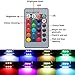 Cottonbell DE3175 DE3022 6428 Led Bulb 31mm 1.22in 3175 Festoon Led Car Lights Bulb 16 Colors RGB with Remote Control Replacement for Map Dome License Plate Courtesy Lights Lamps (Pack of 4)