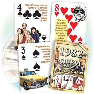 Flickback 1982 Trivia Playing Cards: Happy Birthday or Anniversary