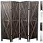 Barnwood Brown - X Pattern - 4 Panel