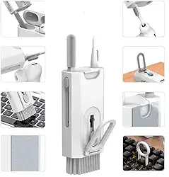 Kit limpeza 8 em 1 para teclado, telas, PC, laptop, notebook, tablet, celular, fones de ouvido e outros eletrônicos