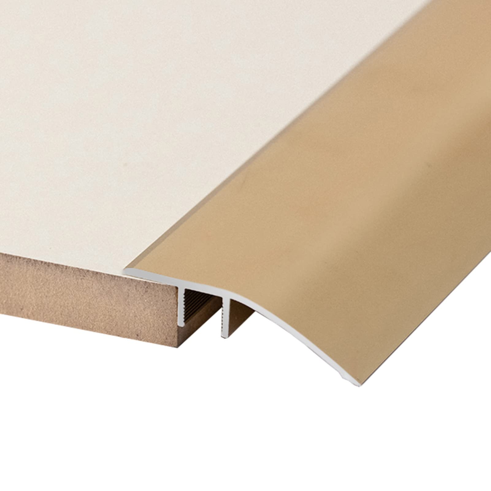 Seuil en aluminium premium : bande de transition pour tapis et bordures de porte 90 cm
