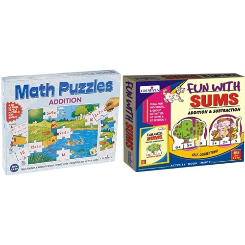 CreativeS 0733 Math Puzzles-Addition & Fun with Sums and Subtraction Kids (B085PCFN4K) Amazon Price History, Amazon Price Tracker