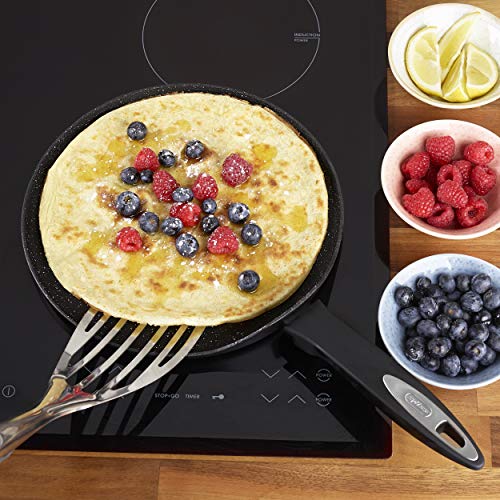 Zyliss E980130 Ultimate Non-Stick Pancake Pan/Crepe Pan | 25cm/10in | Forged Aluminium | Black | Rockpearl Plus Non-Stick Technology | Suitable For All Hobs | 10 Year Non-Stick Guarantee 5 Gallery Image