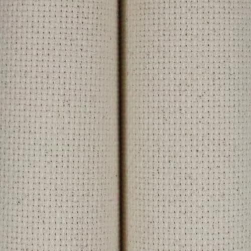 KCS 2 pc of 15" x 18"(38cmx45cm) Counted Cross Stitch Cotton Aida Cloth Needlework Fabric Box (Oatmeal, 14CT)