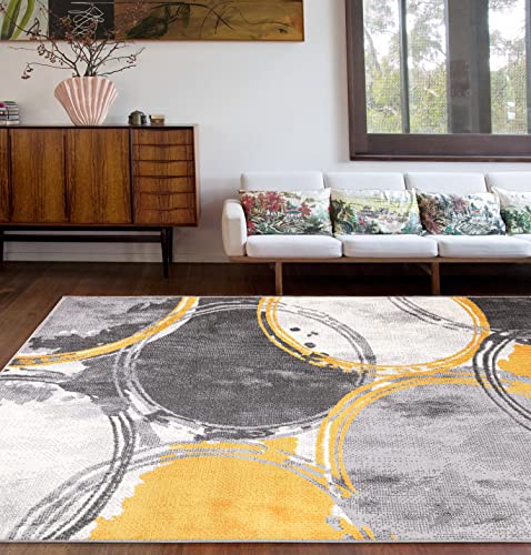 Tapete Rugshop Evora Modern Amarillo 7'10" x 10' miniatura 1