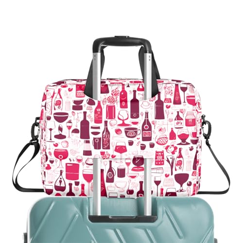 Maletín para portátil 15.6" con diseño de botella de vino miniatura 7