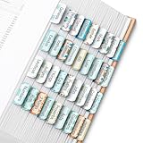 Mr. Pen- Bible Tabs, 120 pcs, Pastel Mosaic, Laminated Bible Tabs for Women and Men