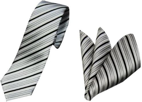 Amazon ネクタイ フォーマル 日本製 シルク ネクタイ 選べる幅 ニューフォーマル シルバー系ベース レギュラーorナローネクタイ ポケットチーフセット 結婚式 披露宴 冠婚葬祭 礼装 ネクタイ 通販