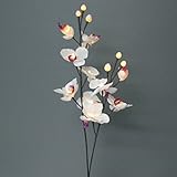 The Light Garden WTORQ16 Lighted White Orchids with 16 Bulbs, 31-Inch Tall