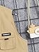 Verdusa Boy's Pocket Front Buckle Sleeveless Cargo Vest Jacket Khaki 8Y