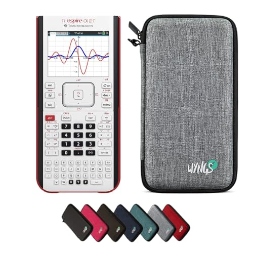 CALCUSO Ensemble de Base Gris Clair avec Calculatrice Graphique TI Nspire CX II-T