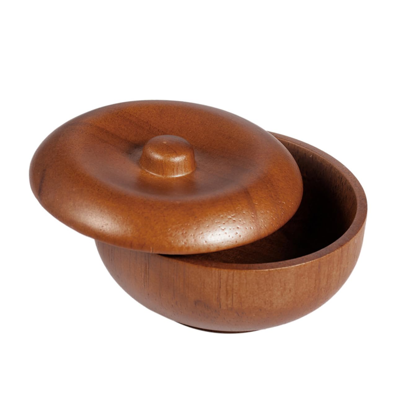 POPETPOP Lot De 3 Bols De Rasage En Bois Avec Couvercle Pour Homme Pour Ranger Et À Raser Idéal Pour La Maison Le Salon De Coiffure Ou La Brosse À Barbe Pour Homme