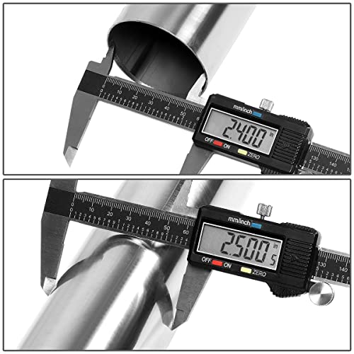 Image of DNA MOTORING ZTL-25SS-8P 8 Pcs 2.5 Inches Stainless Steel DIY Custom Exhaust Tubing Mandrel Bend Pipe Straight & U-Bend Kit, Universal Fit