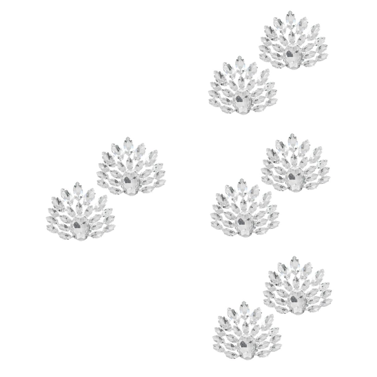 PACKOVE Fibbia Di Strass Decorazioni Per Fermagli Per Scarpe Gioielli Da Sposa Fermagli Per Scarpe Strass Accessori Da Sposa Ciondoli Per Scarpe Con Tacchi Con Silver