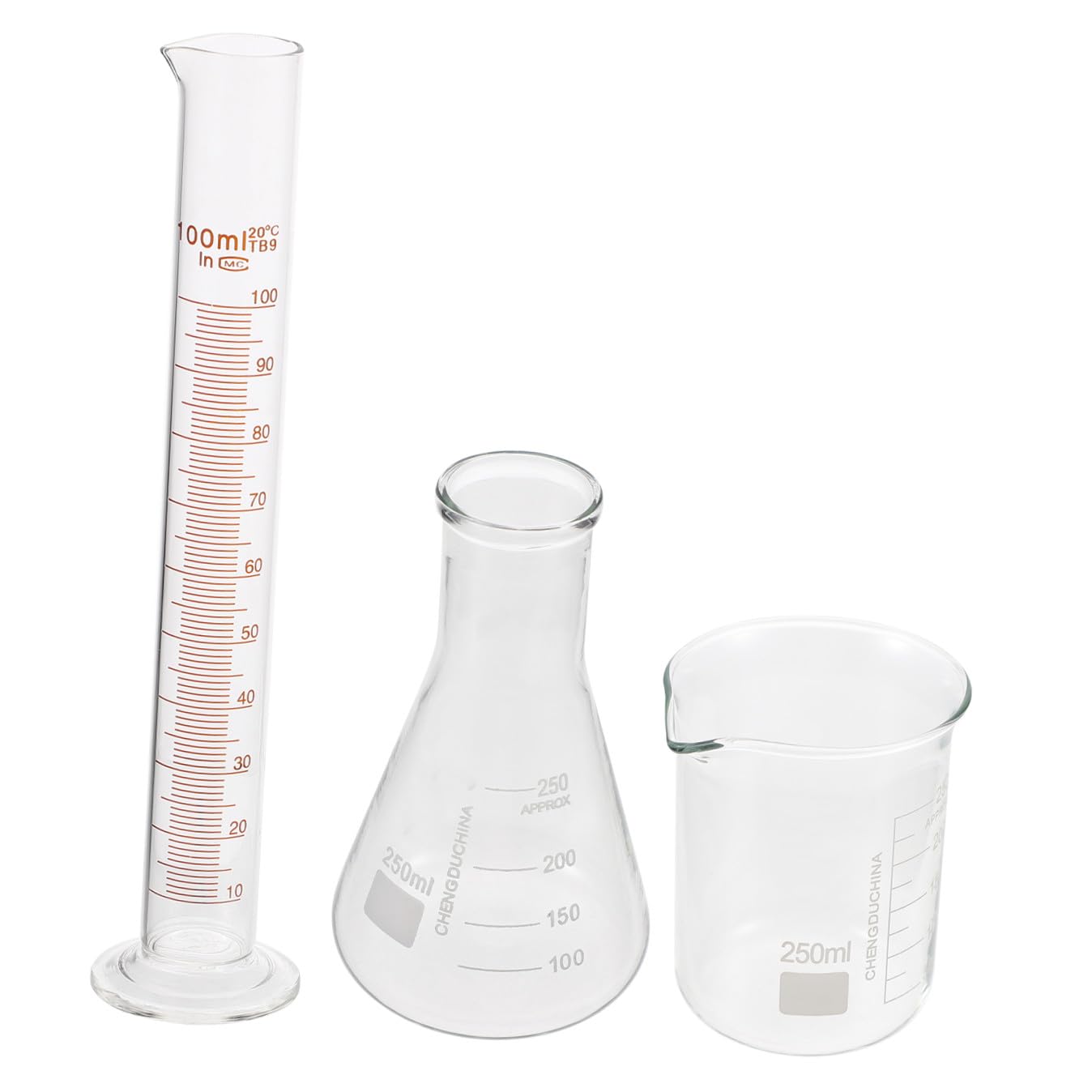 Kit D’outils D’expérience Scientifique en Verre, Lot 1 Set