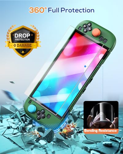 Image of WAXITY Dockable Protective Case for Nintendo Switch 2-Green