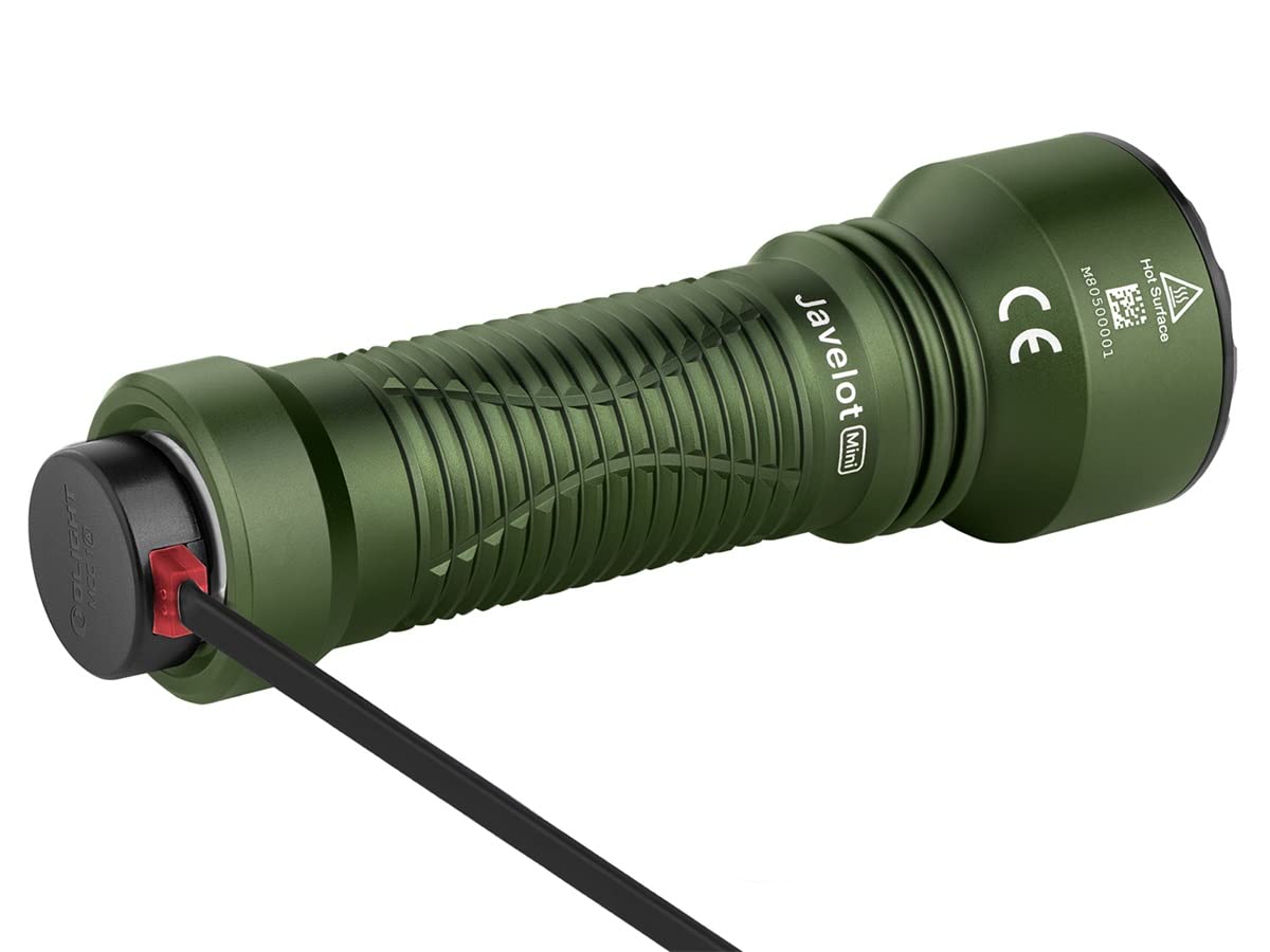 OLIGHT Javelot Mini Linterna LED compacta, alcance 600m interruptor trasero 1000 lm
