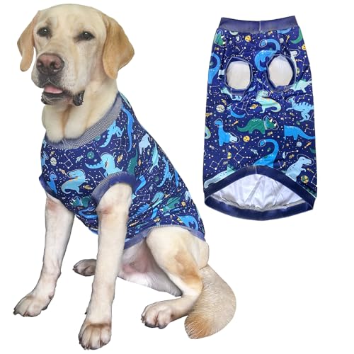 PriPre Camisetas sem mangas com estampa de dinossauro do universo colete macio estampado para cães g