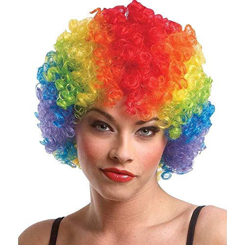 Image of LUDALY Multi Color Afro Wig for Holi, Halloween Celebration Fancy Joker Hair Wig for Men /Women & Childe (Pack of 1)1Pc