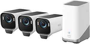 eufy Security S3 Pro (eufyCam 3 Pro), 4K Camera Surveillance WiFi exterieure sans Fil avec Panneau Solaire, Vision Nocturne MaxColor, Reconnaissance faciale IA, Stockage Local, aucuns Frais mensuels asin的图片