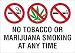 The Sign Studio â€“â€NO Tobacco OR Marijuana Smoking at Any TIMEâ€ â€“ 10