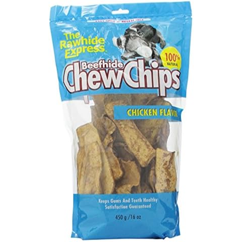 The Rawhide Express Chicken Flavored Strips/Chips Dog Chew Cover