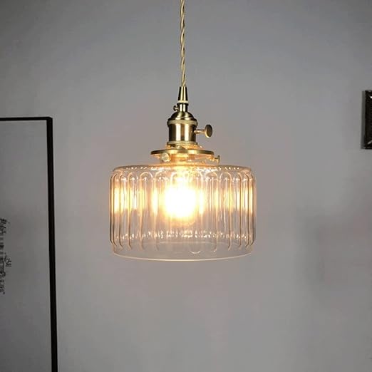 WANGLL Postmodern Simplicity Glass Lampshade Hanging Lights Nordic Indoor Lighting Chandelier Glass Small Pendant Lamp European Bedroom Bedside Lamp Lights, 110 V~240 V Change for the better WANGLL photo 2