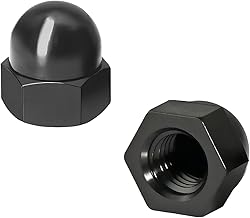 Ctyjia 25 Pezzi Cappucci Copri-Dado, Cappuccio di Protezione Esagonali, Dado Cappuccio, M8 Tappi Protettivi, Nera Dado Cieco