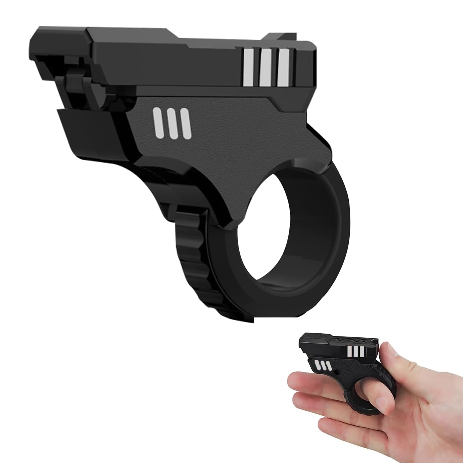 Noaya 3D Printed Zoom Gun Fidget Slider Toy, Stress Relief and Anxiety Pressure Relieving Gadget for Adults